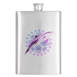 Dolphin Graphic Design Flask