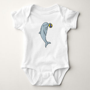Dolphin Handball player Handball Baby Bodysuit