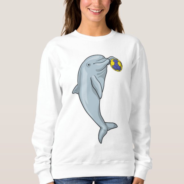 Dolphin Handball player Handball Sweatshirt (Front)