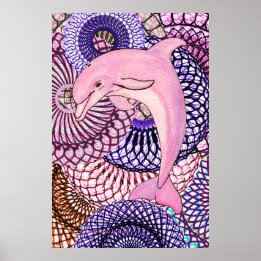 Dolphin Harmony Poster