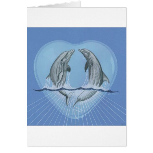Dolphin Heart Cards (Front)