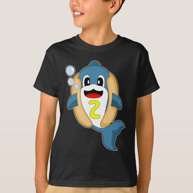 Dolphin Hotdog T-Shirt (Front)
