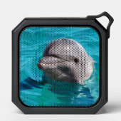 Dolphin in Blue Water Photo Bluetooth Speaker (Front)