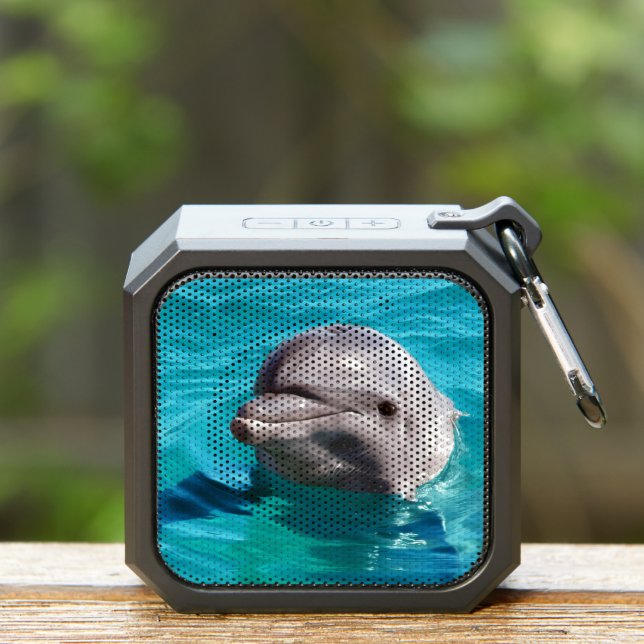 Dolphin in Blue Water Photo Bluetooth Speaker (Insitu(Outdoor))