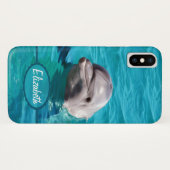 Dolphin in Blue Water Photo Case-Mate iPhone Case (Back (Horizontal))