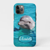 Dolphin in Blue Water Photo Case-Mate iPhone Case (Back)