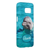 Dolphin in Blue Water Photo Case-Mate Samsung Galaxy Case (Back/Right)