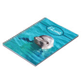 Dolphin in Blue Water Photo Notebook (Left Side)