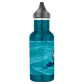 Dolphin in Blue Water Photo Stainless Steel Water Bottle (Left)