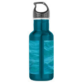 Dolphin in Blue Water Photo Stainless Steel Water Bottle (Back)