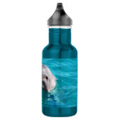 Dolphin in Blue Water Photo Stainless Steel Water Bottle (Right)