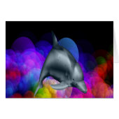 Dolphin In Colored Water (Front Horizontal)