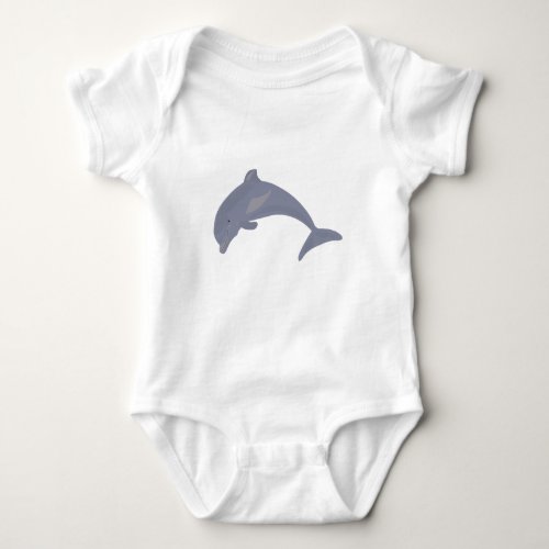 Dolphin in the Sea Baby Bodysuit