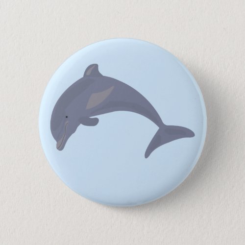 Dolphin in the Sea Button