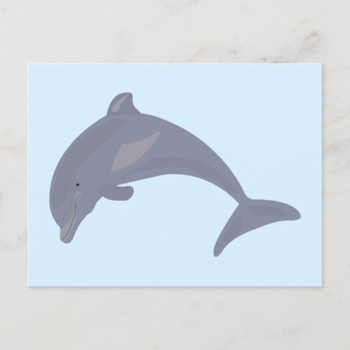 Dolphin in the Sea Holiday Postcard