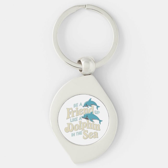 Dolphin Intelligence Keychain (Front)