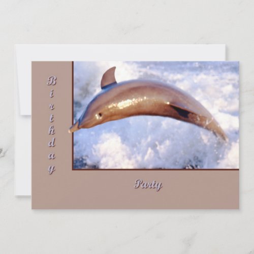Dolphin Invitation
