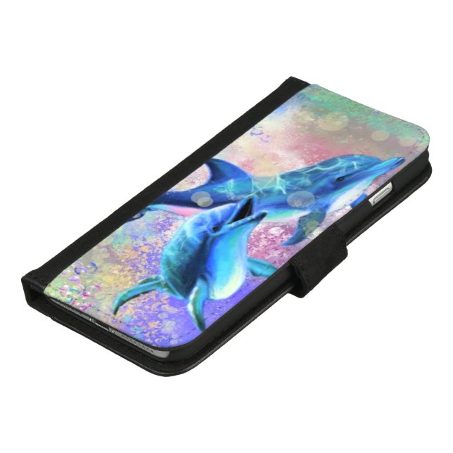 Dolphin iPhone Wallet Case (Bottom)