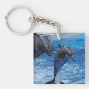 Dolphin Jumping Keychain