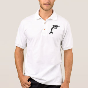 fish logo polo shirt