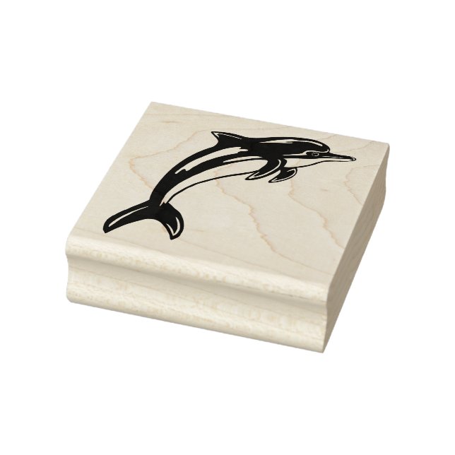 Dolphin Jumping Rubber Stamp (Stamp)