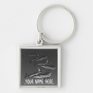 Dolphin Keychain Personalized Dolphin Art Gifts