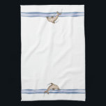 Dolphin - Kitchen Towel<br><div class="desc">This dolphin kitchen towel is part of the Under the Sea kitchen collection.</div>