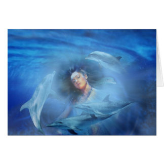 Dolphin Lady Cards