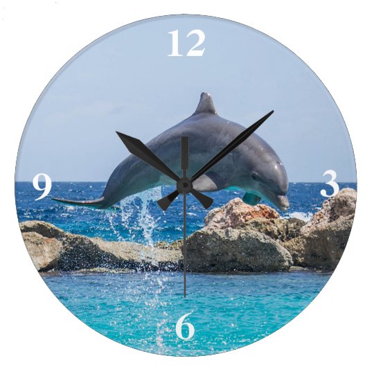 Dolphin Large Clock