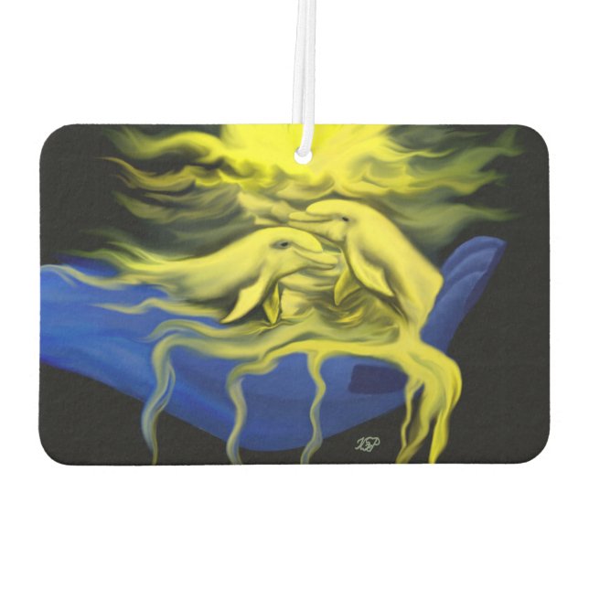 Dolphin Love Air Freshener (Back)