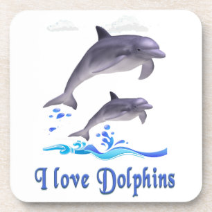 Dolphin Love Beverage Coaster