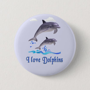 Dolphin Love Button