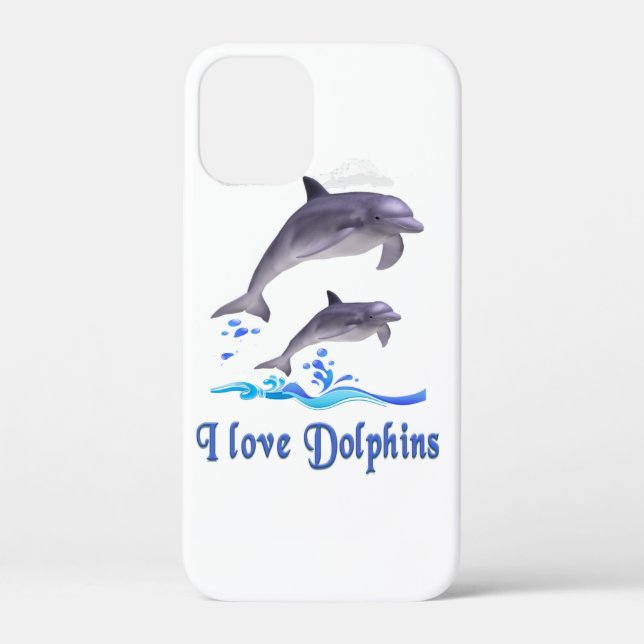 Dolphin Love Case-Mate iPhone Case (Back)