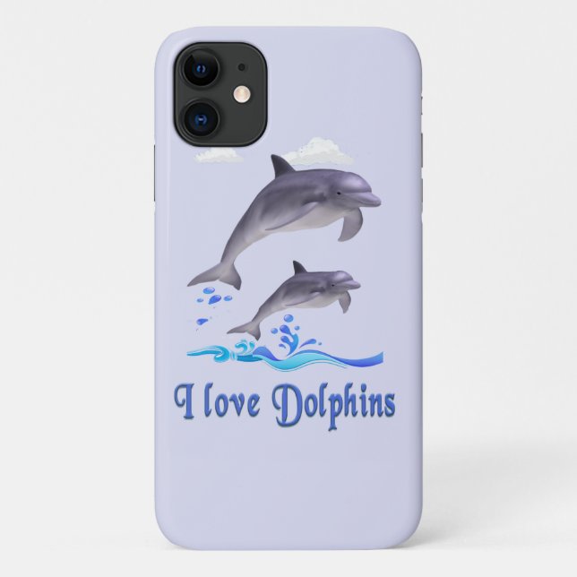 Dolphin Love Case-Mate iPhone Case (Back)