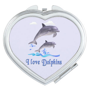 Dolphin Love Compact Mirror