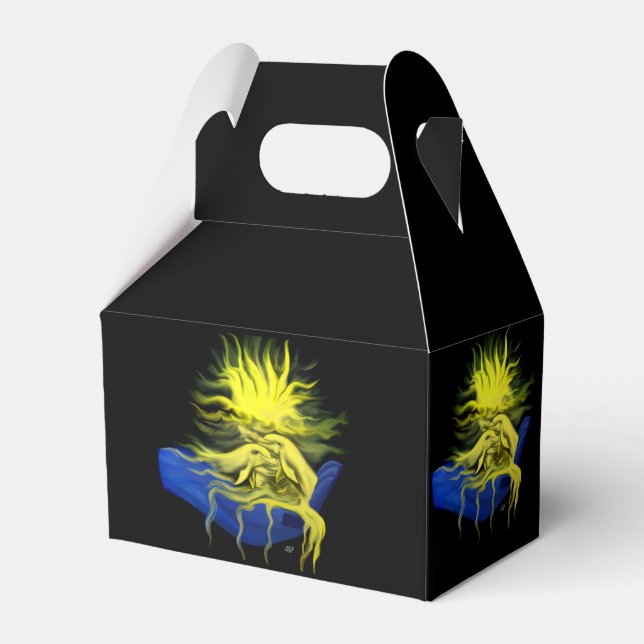 Dolphin Love Favor Boxes (Front Side)