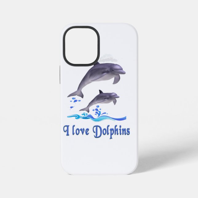 Dolphin Love Iphone Case (Back)