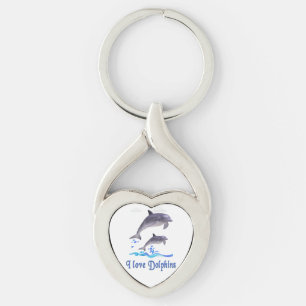 Dolphin Love Keychain