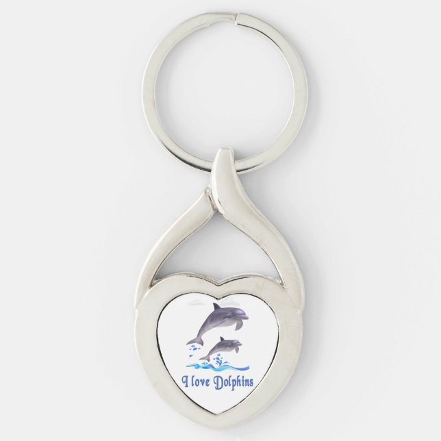 Dolphin Love Keychain (Front)
