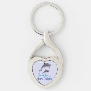 Dolphin Love Keychain