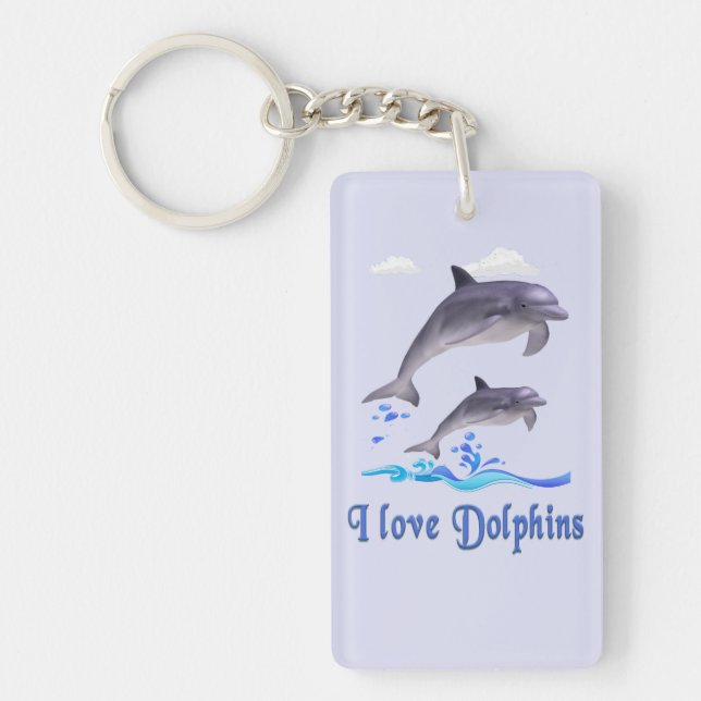 Dolphin Love Keychain (Front)