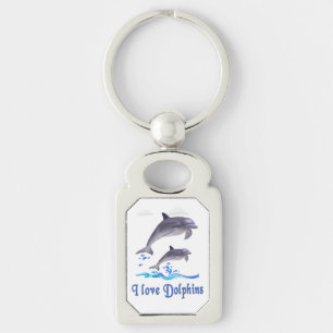 Dolphin Love Keychain
