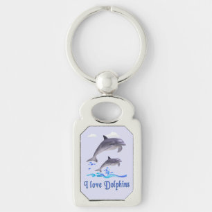 Dolphin Love Keychain