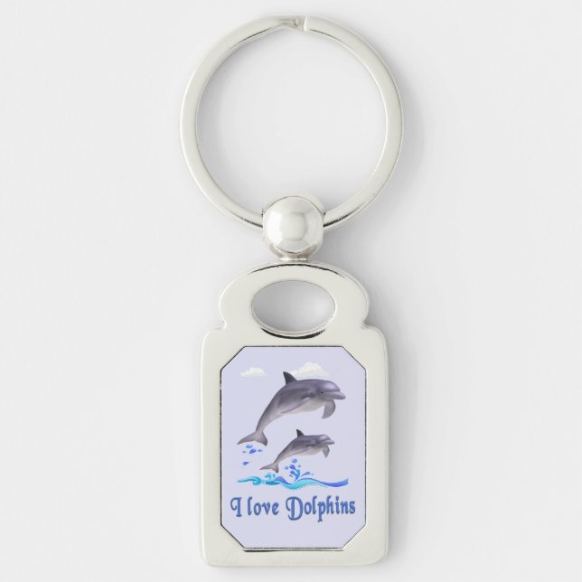 Dolphin Love Keychain (Front)