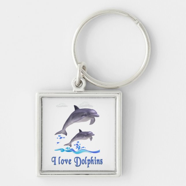 Dolphin Love Keychain (Front)