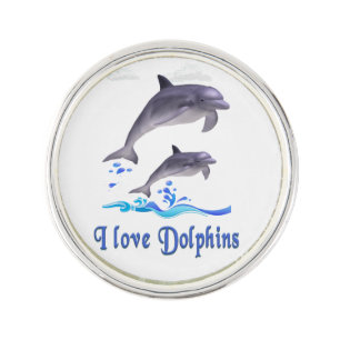 Dolphin Love Lapel Pin