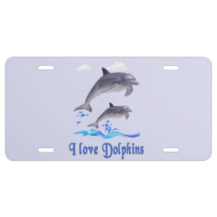 Dolphin Love License Plate