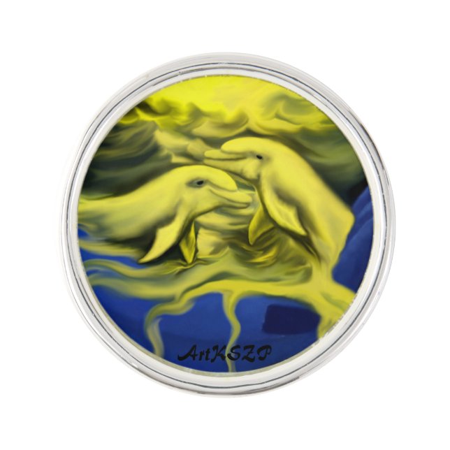 Dolphin Love Pin (Front)