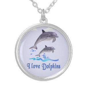 Dolphin Love Silver Plated Necklace