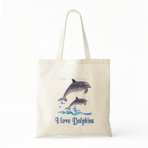 Dolphin Love Tote Bag